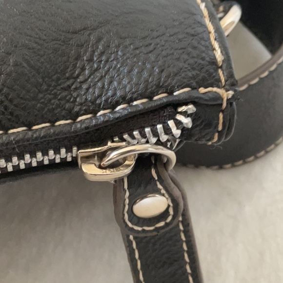 Kenneth cole large purse tote black leather - Picture 5 of 8